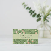 William Morris Sweet Pea Floral Design Visitenkarte (Stehend Vorderseite)