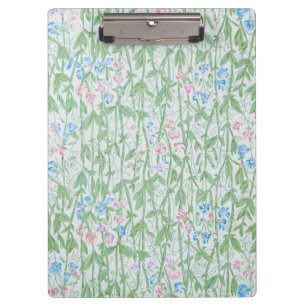 William Morris Sweet Pea Floral Pattern Classic Klemmbrett