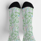 William Morris Sweet Pea Floral Pattern Classic Socken (Oben)