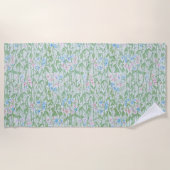 William Morris Sweet Pea Floral Pattern Classic Strandtuch (Vorderseite)