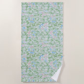 William Morris Sweet Pea Floral Pattern Classic Strandtuch (Vorderseite)