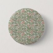 William Morris Sweetbriar Blumenmuseum Button (Vorderseite)