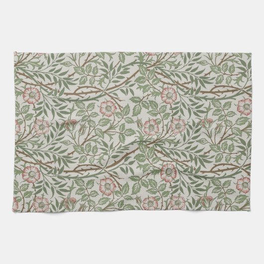 William Morris Sweetbriar Blumenmuseum Geschirrtuch (Horizontal)