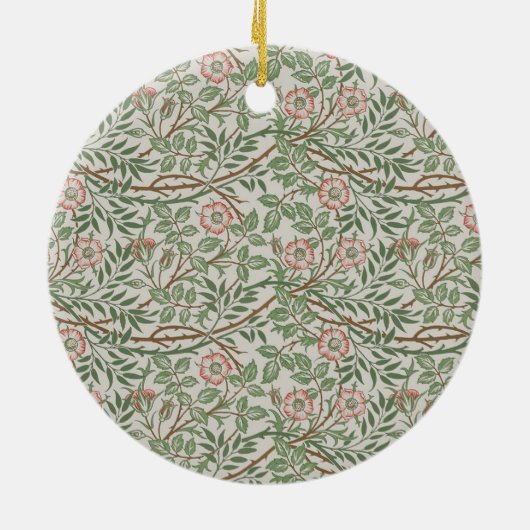 William Morris Sweetbriar Blumenmuseum Keramik Ornament (Hinten)