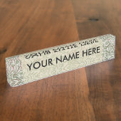 William Morris Sweetbriar Blumenmuseum Namensplakette (Seite)