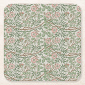 William Morris Sweetbriar Blumenmuseum Rechteckiger Pappuntersetzer (Vorderseite)