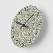 William Morris Sweetbriar Blumenmuseum Runde Wanduhr (Winkel)