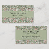 William Morris Sweetbriar Blumenmuseum Visitenkarte (Vorne/Hinten)