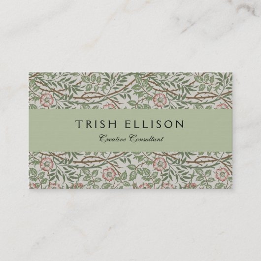 William Morris Sweetbriar Blumenmuseum Visitenkarte (Vorderseite)