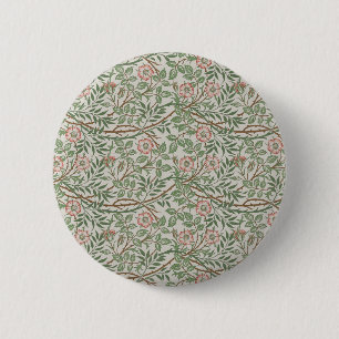 William Morris Sweetbriar Florale Art Nouveau Button