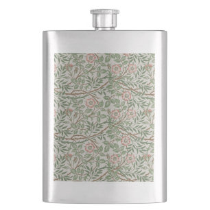 William Morris Sweetbriar Florale Art Nouveau Flachmann