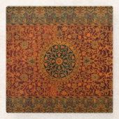William Morris Tapestry Carpet Rug Glasuntersetzer (Vorderseite)