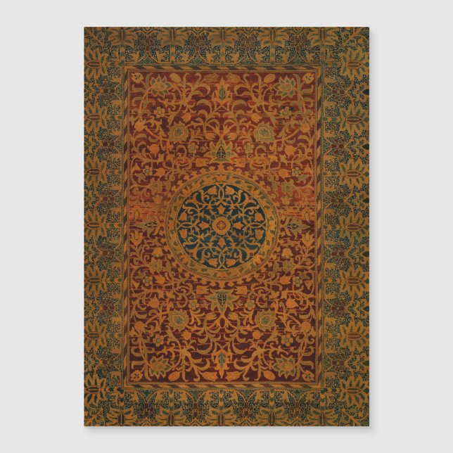 William Morris Tapestry Carpet Rug Magnetkarte (Vorderseite)