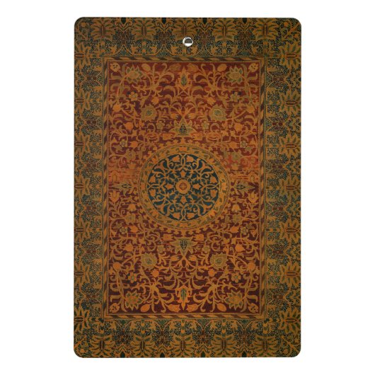 William Morris Tapestry Carpet Rug Mini Klemmbrett (Rückseite)
