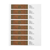 William Morris Tapestry Carpet Rug Rundum-Adressaufkleber (Bogen)