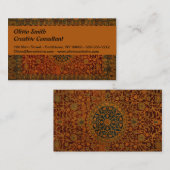 William Morris Tapestry Carpet Rug Visitenkarte (Vorne/Hinten)