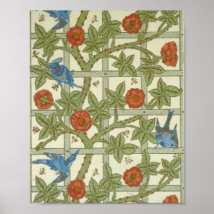 William-Morris-Tapete aus einem Set von zehn Poster