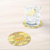 William Morris-Tapete für St- Jamesplatz Runder Pappuntersetzer (Vor Ort)