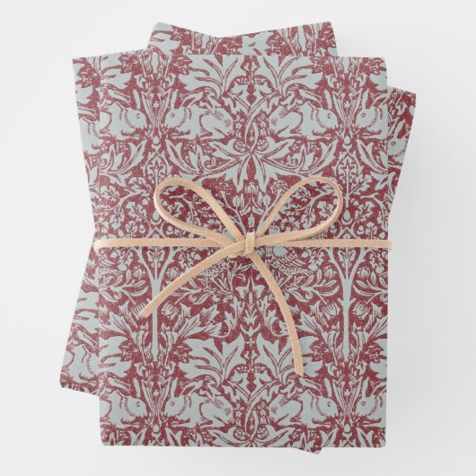 William Morris, Taube & Kaninchen Geschenkpapier Set (Beispiel)