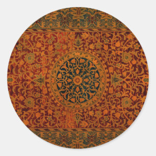 William Morris Teppich-Teppich-Karte Runder Aufkleber