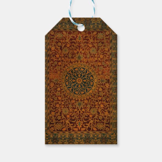 William Morris Teppich Teppichboden Geschenkanhänger (Vorderseite)