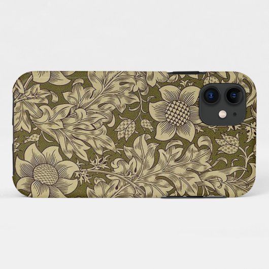 William Morris Textile Muster Iphone Case (Rückseite (Horizontal))