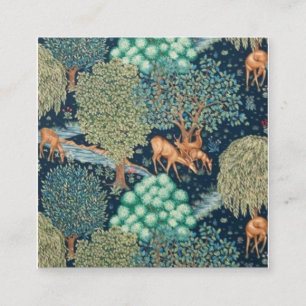 William Morris The Brook Quadratische Visitenkarte