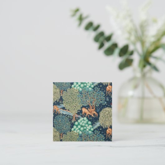 William Morris The Brook Quadratische Visitenkarte (Stehend Vorderseite)