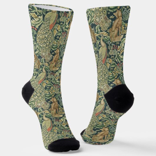 William Morris "The Forest" Wildlife Socken (Gewinkelt)