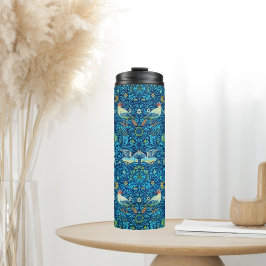 William Morris Thermal Tumbler Blau-Vögel Thermosbecher