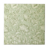 William Morris Thistle Art Nouveau Floral Pattern Fliese (Vorderseite)