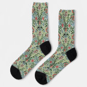 William Morris "Thistle" Arts & Crafts Movement Socken (Linkes Detail)