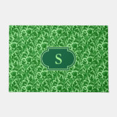William Morris Thistle Damask, Emerald Green Fußmatte (Vorderseite)