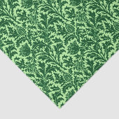William Morris Thistle Damask, Emerald Green Seidenpapier (Ausschnitt)