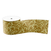 William Morris Thistle Damask, Mustard Gold Ripsband (Spule)