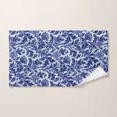 William Morris Thistle Damask, Navy Blue und White Badhandtuch Set (Handtuch)
