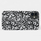 William Morris Thistle Damask, Schwarz und Weiß Case-Mate iPhone Hülle (Rückseite (Horizontal))