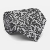 William Morris Thistle Damask, Silver Gray / Grau Krawatte (Gerollt)