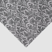 William Morris Thistle Damask, Silver Gray / Grau Seidenpapier (Ausschnitt)
