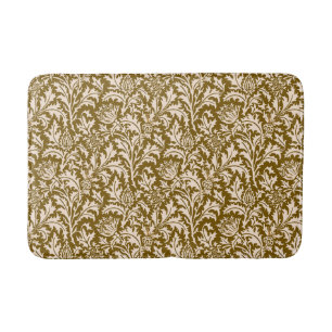 William Morris Thistle Damask, Taupe Tan und Beige Badematte