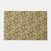William Morris Thistle Damask, Taupe Tan und Beige Fußmatte (Vorderseite)