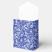 William Morris Thistle Damask White über Cobalt Bl Geschenkschachtel (Geöffnet)
