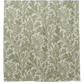 William Morris Thistle Sage Green Pattern Duschvorhang (Vorderseite)