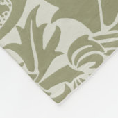 William Morris Thistle Sage Green Pattern Fleecedecke (Ecke)