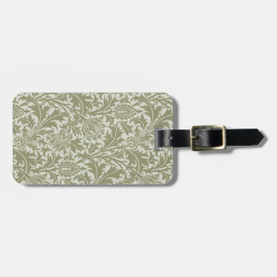 William Morris Thistle Sage Green Pattern Gepäckanhänger