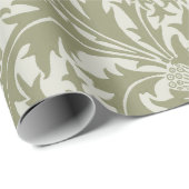 William Morris Thistle Sage Green Pattern Geschenkpapier (Rolleneckpunkt)