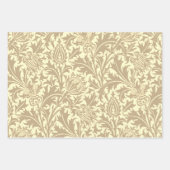 William Morris Thistle Sage Green Pattern Geschenkpapier Set (Vorderseite 2)