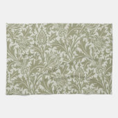 William Morris Thistle Sage Green Pattern Geschirrtuch (Horizontal)