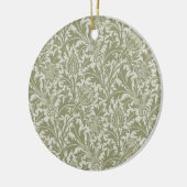 William Morris Thistle Sage Green Pattern Keramik Ornament (Links)