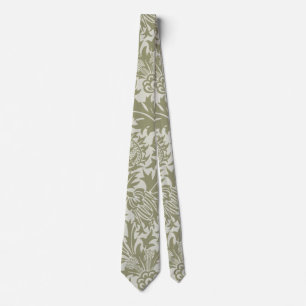 William Morris Thistle Sage Green Pattern Krawatte